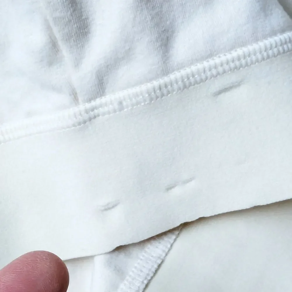 Fear of God Essentials Logo Sport Stretch Cotton Crop Tank in Eggshell Women's M - Picture 13 of 15